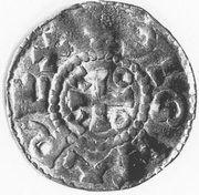 Denier anonyme au nom du roi Otton III, Germany, 983-996 reverse image