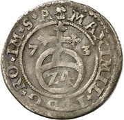 1⁄24 Thaler - Joachim Frederick of Brandenburg, Germany, 1573-1576 reverse image