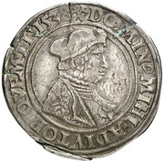 ½ Guldengroschen - Albert IV of Brandenburg obverse image