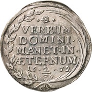 ⅔ Thaler, Germany, 1672 reverse image