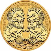 100 Dollars - Elizabeth II 6th Portrait - Double Pixiu, Australia, 2021 reverse image
