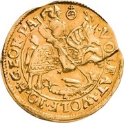 1 Goldgulden - Volrat VI, Wolfgang III and John George II obverse image