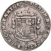 ⅓ Thaler - John George III, Germany, 1669 reverse image