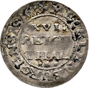 1⁄16 Thaler - Gustav Adolphus Düttchen, Germany, 1678 reverse image