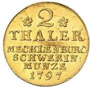 2 Thalers - Frederick Francis I, Germany, 1797 reverse image