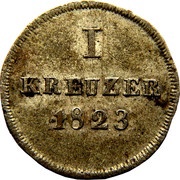 1 Kreuzer - William, Germany, 1817-1824 reverse image