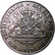 1 Vereinsthaler - Adolph, Germany, 1863 reverse image