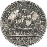 ½ Ducat Silver pattern strike reverse image