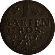 1 Mariengroschen - Frederick V, Germany, 1762-1763 reverse image