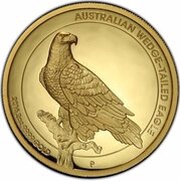 200 Dollars - Elizabeth II 4th Portrait - Wedge-tailed Eagle - Proof High Relief, Australia, 2016 reverse image