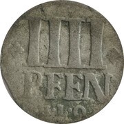 4 Pfennig, Germany, 1702-1703 reverse image