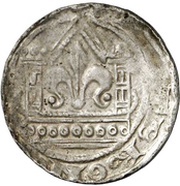 1 Pfennig - Simon I of Lippe Warburg, Germany, 1247-1277 reverse image