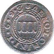 3 Pfennig - Hermann Werner of Metternich, Germany, 1683-1693 reverse image