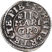 2 Mariengroschen - Theodore Adolphus of Recke, Germany, 1655 reverse image