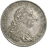 ½ Thaler - Charles Theodore Konventionstaler obverse image
