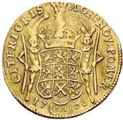 1 Ducat - Charles XII, Germany, 1706 reverse image