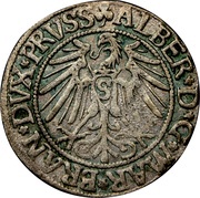 1 Groschen - Albert of Prussia, Germany, 1529-1558 reverse image
