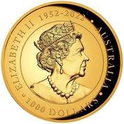 1000 Dollars In the name of Elizabeth II; 6th Portrait - Kimberley Sunrise - Gold Proof obverse image