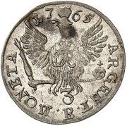 3 Kreuzers - Frederick II, Germany, 1765 reverse image