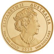 2000 Dollars - Elizabeth II 6th Portrait - The Jewelled Tiger obverse image