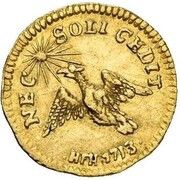 ¼ Ducat - Frederick William I, Germany, 1713 reverse image