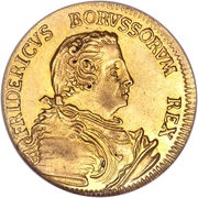 ½ Frederick d'Or - Frederick II obverse image