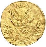 1 Ducat - Frederick II, Germany, 1753-1754 reverse image