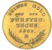 1 Ducat - Frederick William III Fürstenzeche-Dukat, Germany, 1803 reverse image