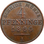 4 Pfenninge - William I reverse image