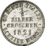½ Silbergroschen - Frederick William III Pattern reverse image
