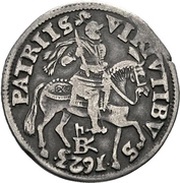 ¼ Thaler - August of Braunschweig, Germany, 1623 reverse image