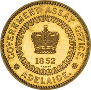5 Pounds - Victoria Adelaide Pound - Pattern; South Australia obverse image