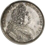 2 Thalers Town Hall, Germany, 1737 reverse image