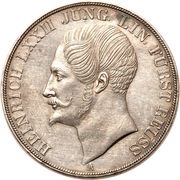 2 Thalers / 3½ Gulden - Henry LXXII obverse image
