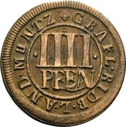 4 Pfennig - Maximilian Ulrich of Kaunitz, Germany, 1703 reverse image