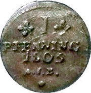 1 Pfenning, Germany, 1802-1805 reverse image