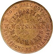 1 Penny - W. Watson Restrike - Ballarat; Victoria obverse image