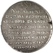 1 Thaler - Albert II Death of Albert II, Germany, 1645 reverse image