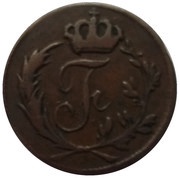 ¼ Kreuzer - Frederick I obverse image