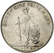 1 Thaler - Joseph Frederick, Germany, 1781 reverse image