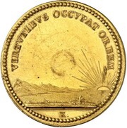 5 Ducats - Ernest Louis Death, Germany, 1724 reverse image