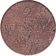 2 Pfennig - Bernhard II reverse image