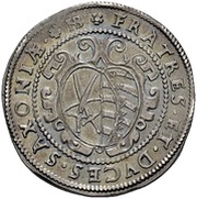 ½ Thaler - Christian II, John George I and August, Germany, 1593-1599 reverse image