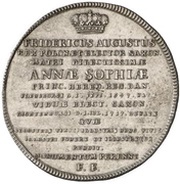 ⅔ Thaler - Frederick August I Death obverse image