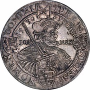 1 Thaler - John George I Augsburg Confession, Germany, 1630 reverse image