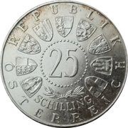 25 Schilling Mozart obverse image