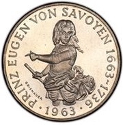 25 Schilling Prince Eugen von Savoyen reverse image