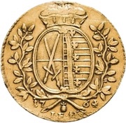1 Ducat - Frederick August III, Germany, 1764 reverse image