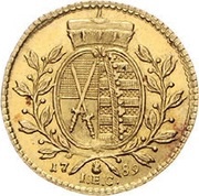 1 Ducat - Frederick August III, Germany, 1779-1790 reverse image