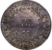 1 Thaler - Frederick August I Prize Taler, Germany, 1815 reverse image
